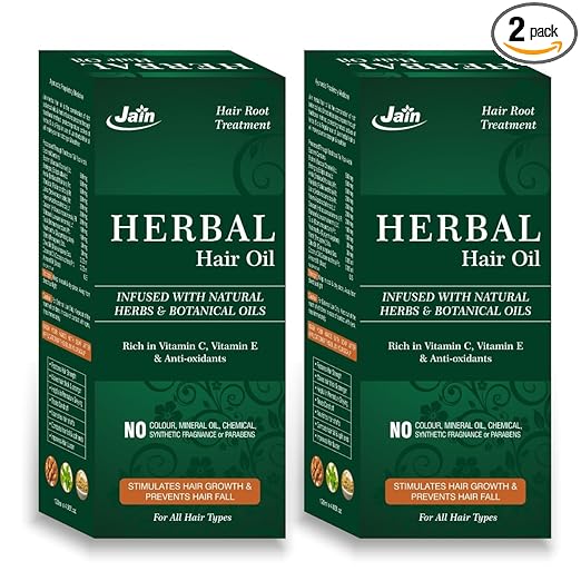 Herbs and Botanical Oil Infused Herbal Hair Oil (Pack of 2)