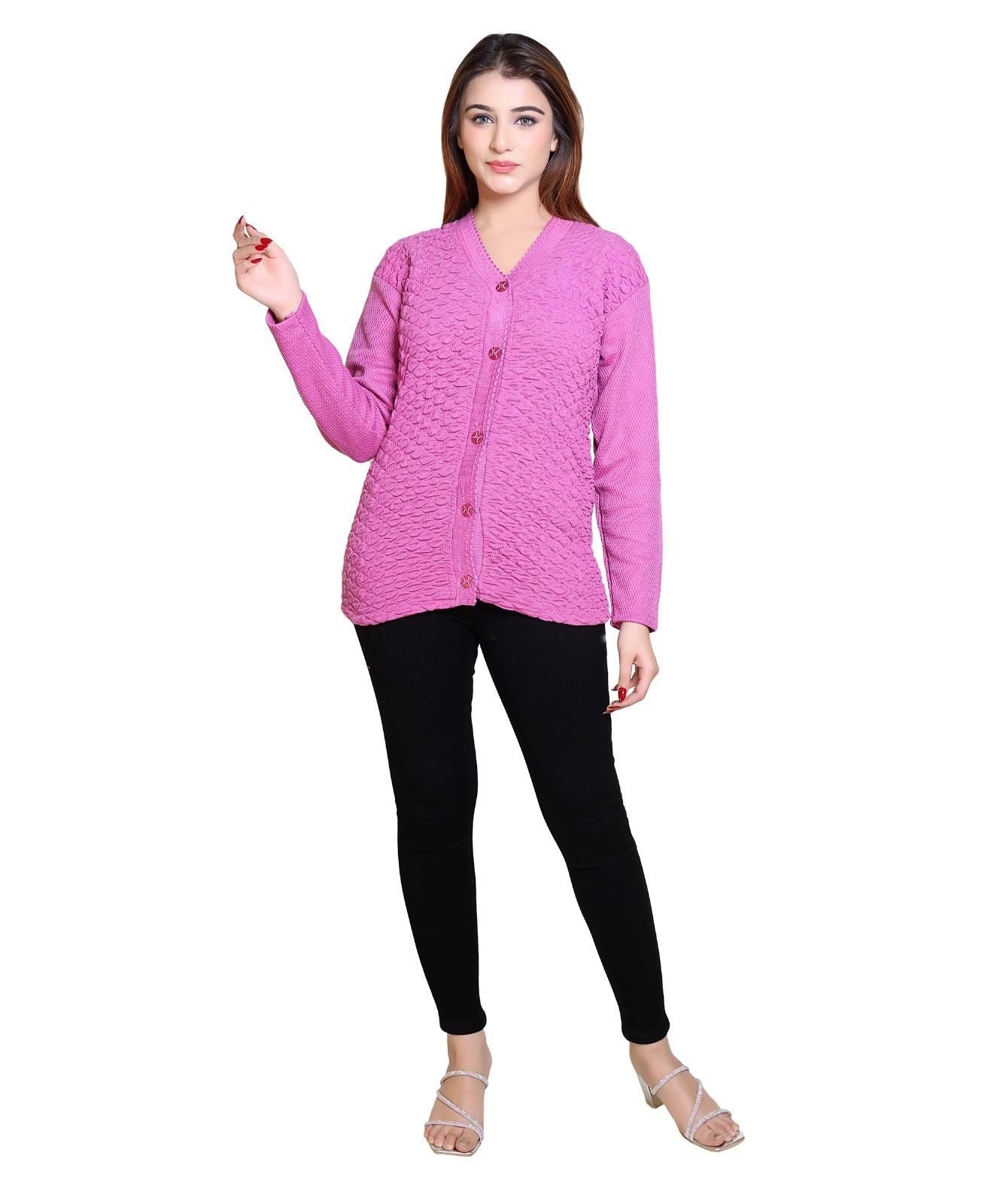Women's Solid Winterwear Woolen Sweater