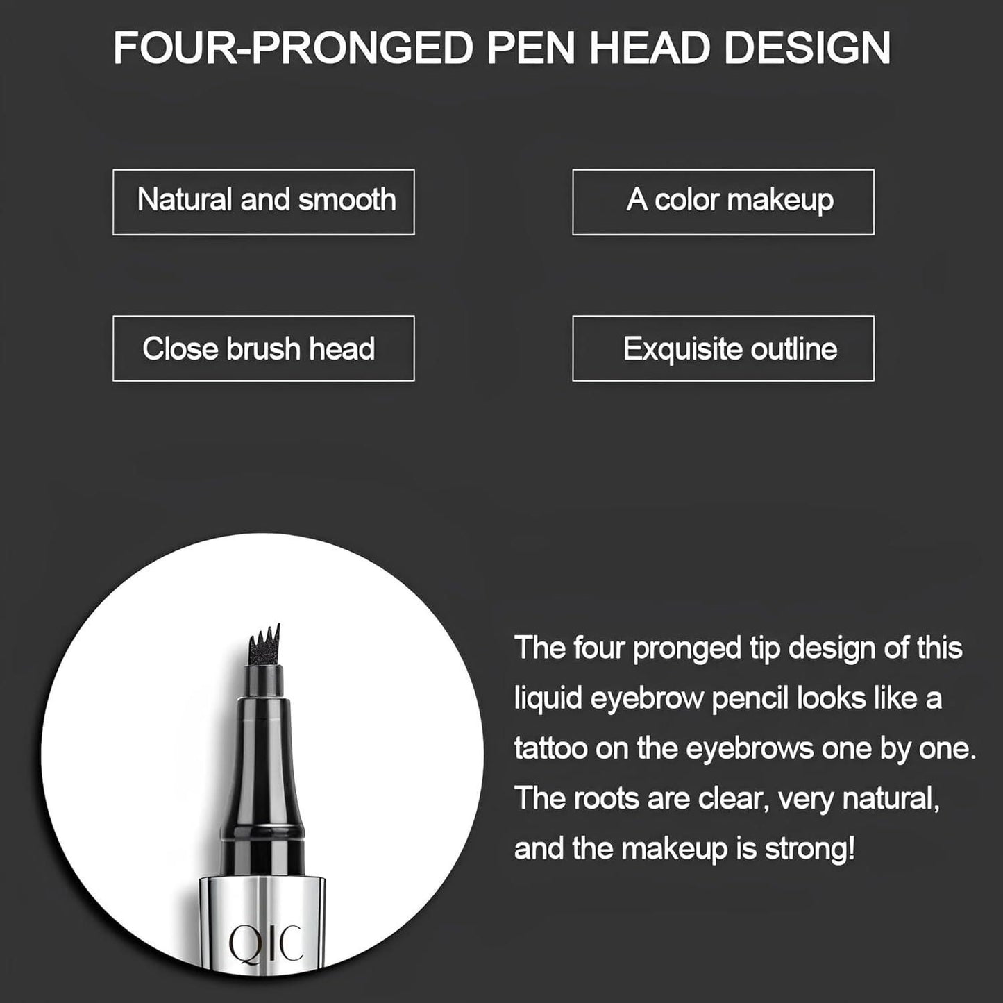 Waterproof Seamless 4 Micro-fork Tip Eyebrow Pencil�