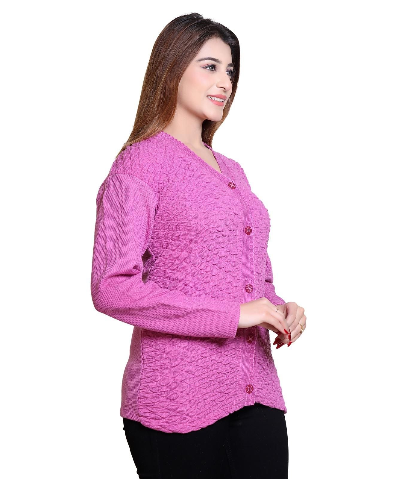 Women's Solid Winterwear Woolen Sweater