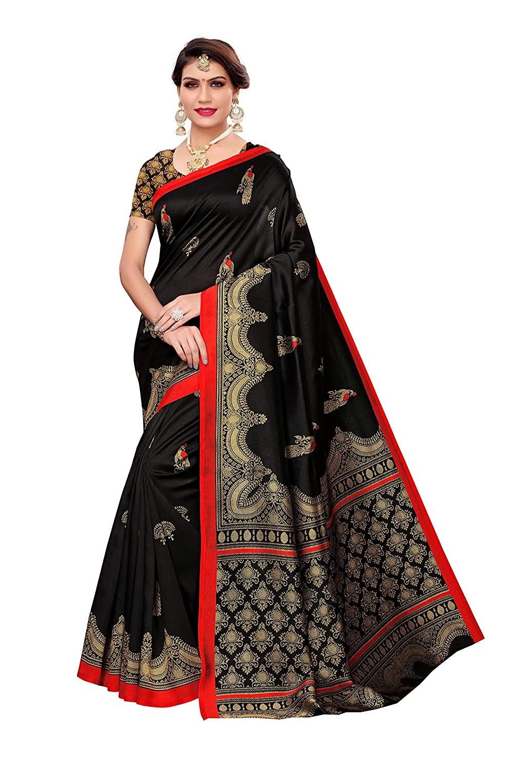 Delicate Printed Art Silk Sarees