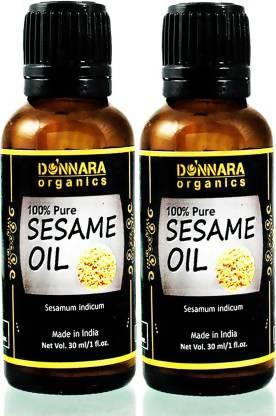 Donnara Organics 100% Pure Sesame Essential Oil (Pack of 2)