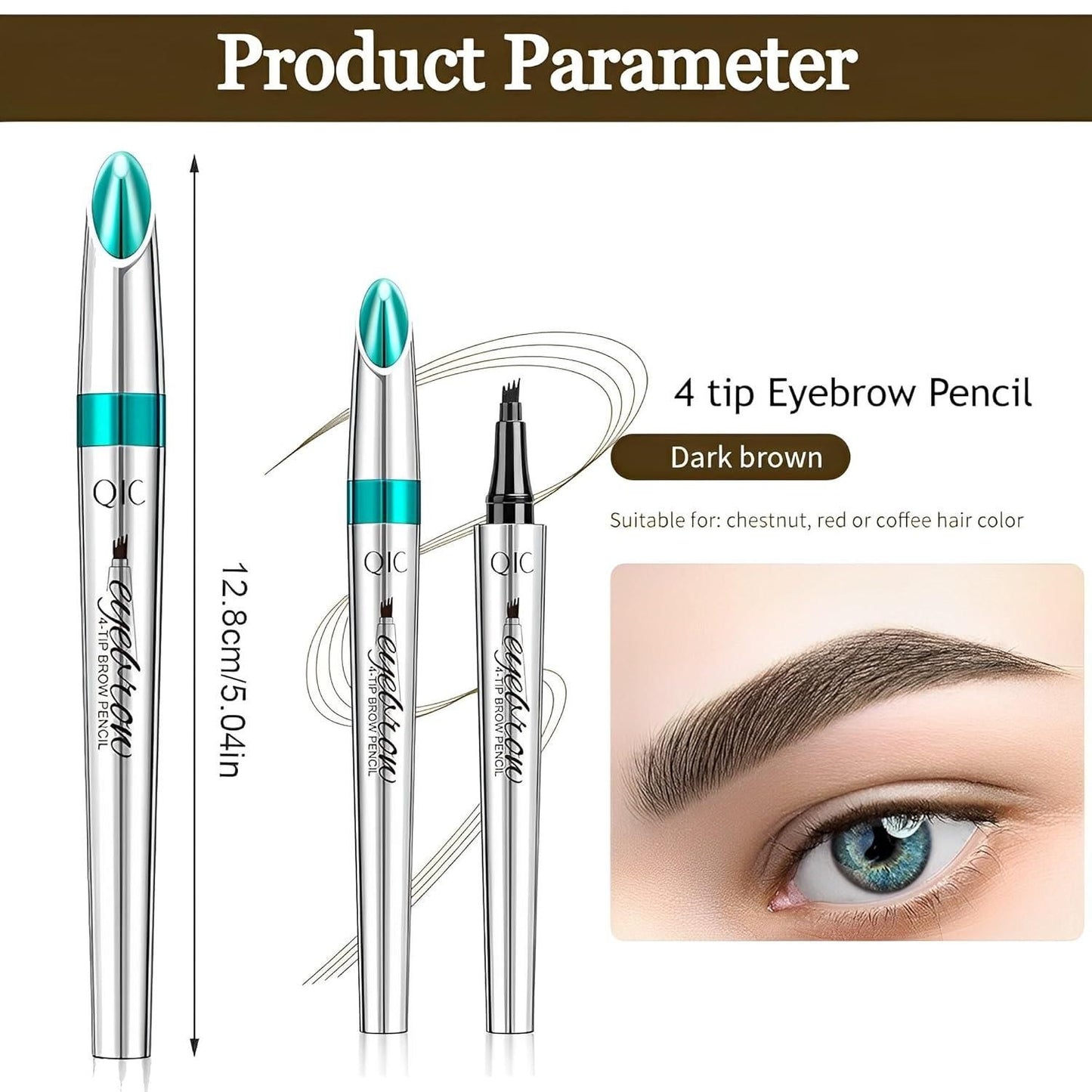 Waterproof Seamless 4 Micro-fork Tip Eyebrow Pencil�