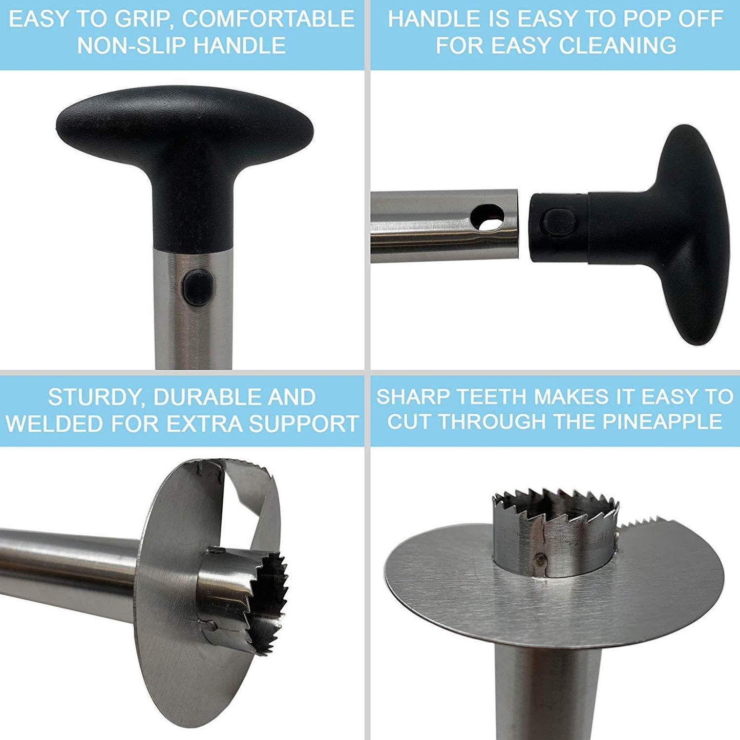 Stainless Steel Pineapple Cutter and Fruit Peelers