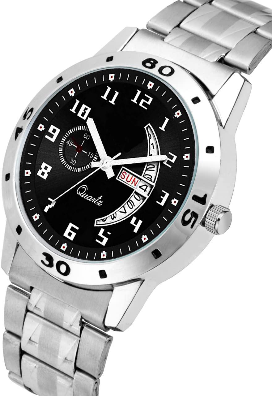 Men's Analog Watch HMT New Black DD T Cut Arrow