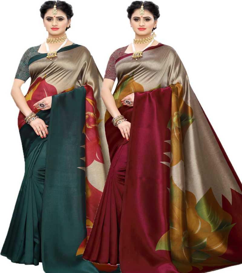 Special Printed Art Silk Sarees (Combo)