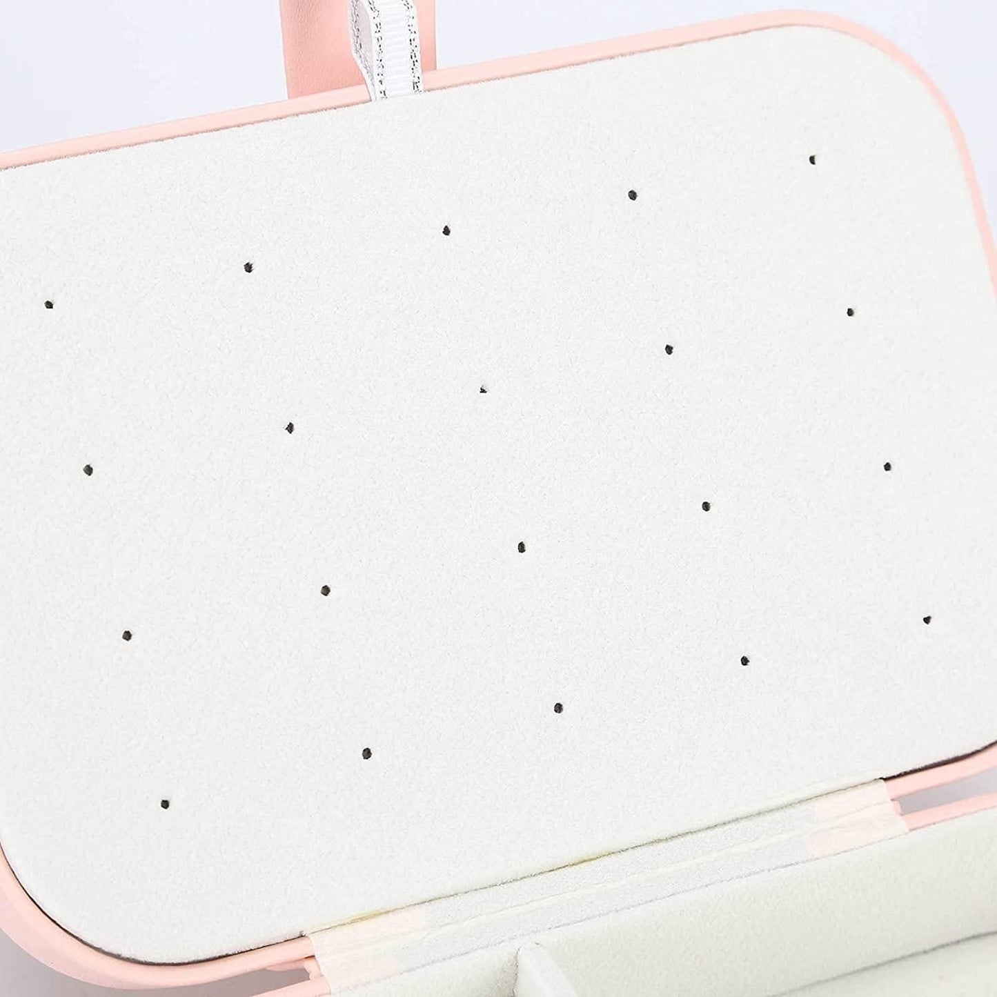 Jewelry Case- Portable PU Leather Double Layer Travel Jewelry Storage Display Case