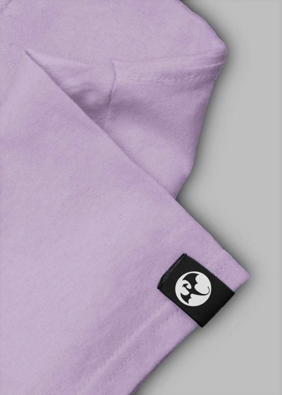 Teeshut Lilac Mens Solid Half Sleeves T-shirt