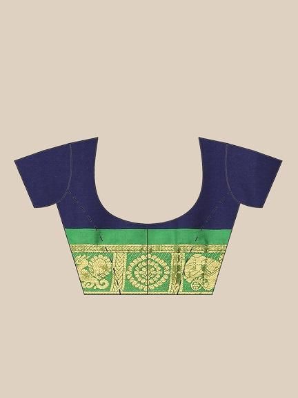Pretty Solid Cotton Saree With Jacquard Border