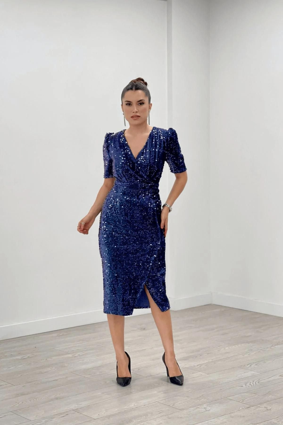 Graden Women Bodycon Blue Dress