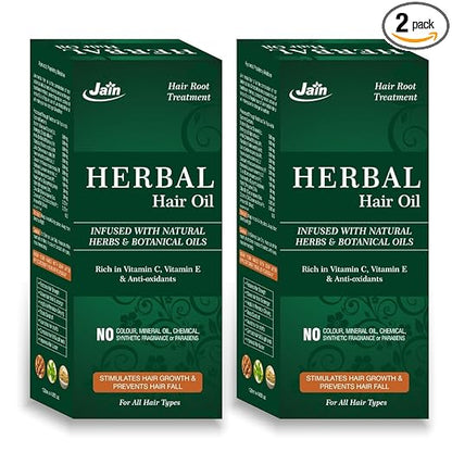 Herbs and Botanical Oil Infused Herbal Hair Oil (Pack of 2)