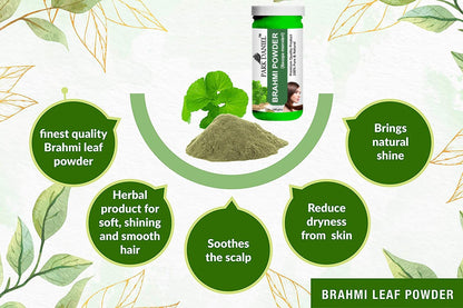 Park Daniel Pomegranate Powder & Brahmi Powder Combo pack of 2 Jars of 100 gms(200 gms)