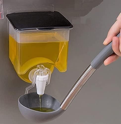 Plastic Wall Mounted Oil Dispenser Tank (Pack of 2)