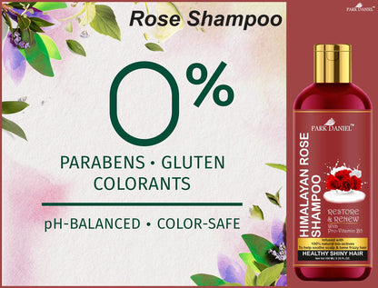 Park Daniel Red Onion Shampoo & Himalaya Rose Shampoo Combo Pack Of 2 bottle of 100 ml(200 ml)