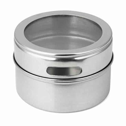 Spice Rack-Triangle Shape Magnetic Stainless Steel Spice Rack (Set of 6)