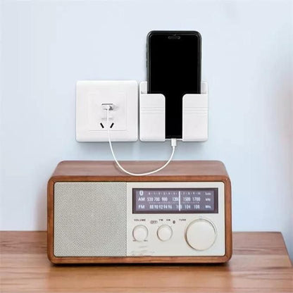 Wall Mounted Mobile Holder With Adhesive Strips& Charging Holder (pack of 4 / 8)