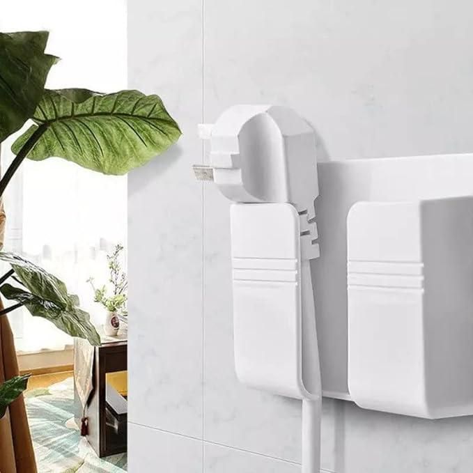Wall Mounted Mobile Holder With Adhesive Strips& Charging Holder (pack of 4 / 8)