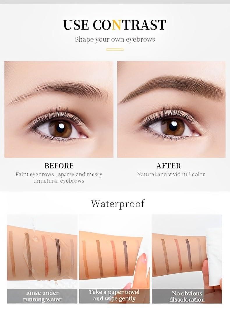 Waterproof Seamless 4 Micro-fork Tip Eyebrow Pencil�