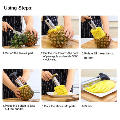 Stainless Steel Pineapple Cutter and Fruit Peelers