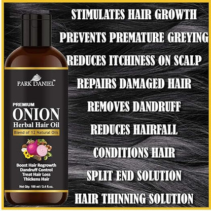 Park Daniel Red Onion Hair Oil (Pack of 2)